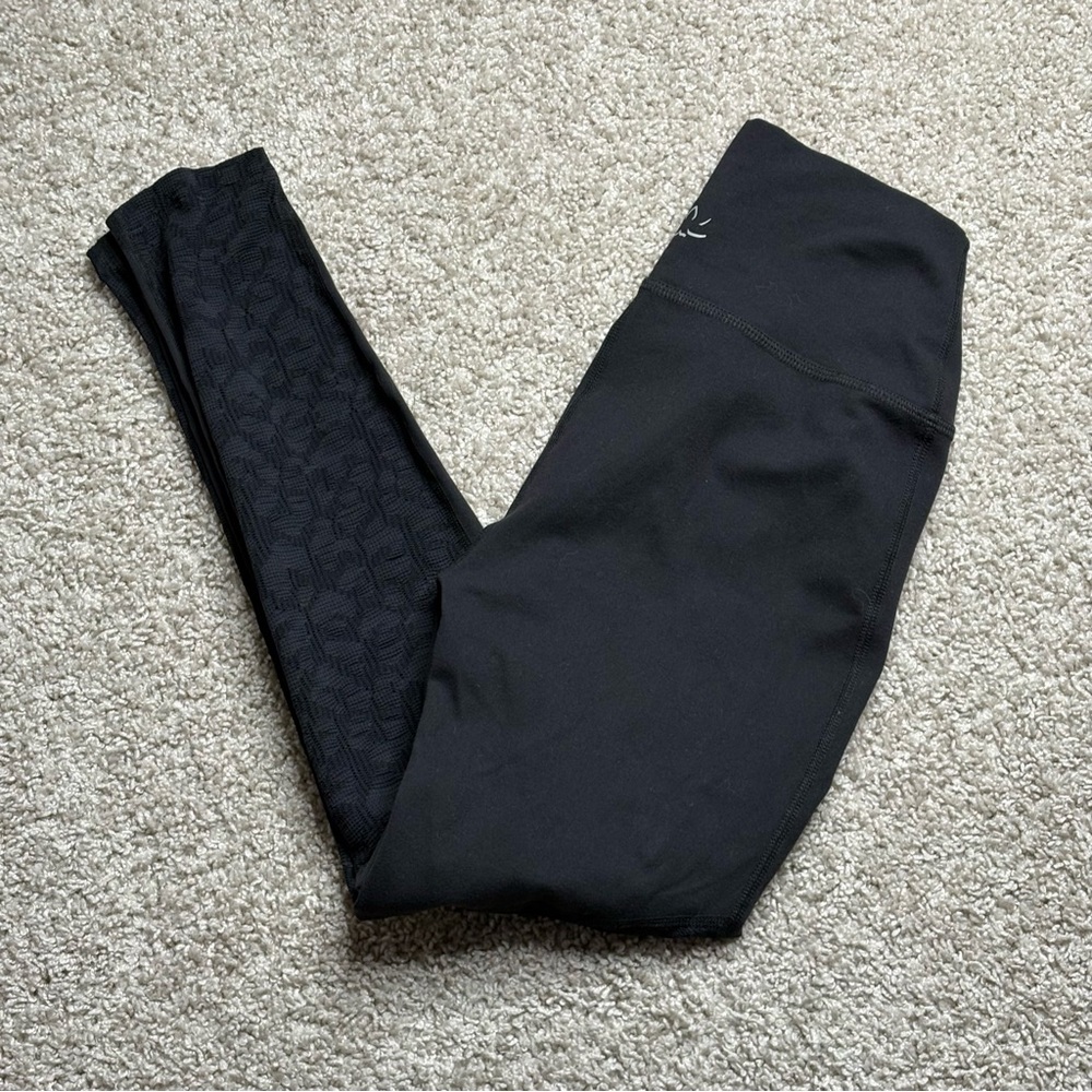 Beyond Yoga Faux Lace Accent Leggings